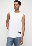 Calvin Klein Monologo Badge Tank - Bright White