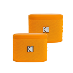 Kodak Soundbrix Magnetic Splittable Bluetooth Speaker Orange 2PC