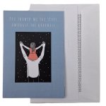 Paper Gift Card And Envelope Showed Me The Light Blue