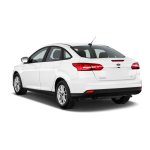Ford Focus 15-19 Sedan Rear Bumper Diffuser Bottom Plastic Only
