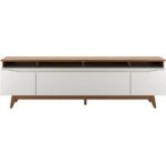 Modern Tv Stand Natural W off White 2.2M