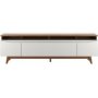 Modern Tv Stand Natural W/off White 2.2M
