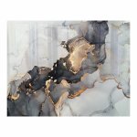 Decorative Glass Wall Tile 898 X 700 X 6MM Ink Contrast