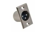 Chassis Mount Xlr Cannon Male Rect - Chassis Mount Xlr Cannon Male
