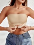 Front Buckle Strapless Bra Wireless Non Padded Bandeau Bra Women's Sexy Erotic Clothing