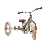 Trybike-steel 2-IN-1 Balance Trike – Vintage Green