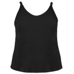 Plus Size Black Cami With Adjustable Straps