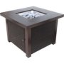 Alva Gas Firetable - Wicker Finish - 965X965X736MM