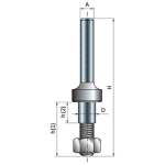 Slotting Cutter Arbor D-8.2MM X H-25.4MM X H-60.3MM X C-12MM X A-1 4" Sh 60-10025P