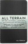 All Terrain: The Waterproof Notebook 3-pack All Terrain: The Waterproof Notebook 3-pack - Set Of 3 Durable Portable Waterproof N