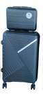 Smte Unbreakable Travel Luggage 2 Piece Suitcases Spinner 24 Blackish Green With Keychain