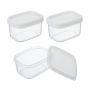 3 Piece - MINI Kitchen Storage Containers For Condiments - Transparent