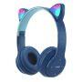 Cat Ear Wireless Bluetooth Headphones With MIC And A Kids LED Sports Watch