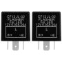 2 PC 12V 3PIN Car Flasher Relay CF13 JL-02 Fix Compatible With Universal