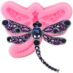 1PC 3D Dragonfly Pendant Silicone Molds Cake Decorating Tools Cupcake Topper Fondant Mould Candy Clay Chocolate Gumpaste Silicon
