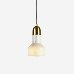 Retro Y Pendant - White Marble