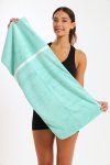 Gym Yoga Training Towel With Zipper Pocket 400MM X 900MM