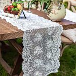 White Lace Table Runner-vintage Embroidered Flower Table Runners Lace Doilies Dresser Scarf Fancy Table Decoration For Christmas