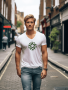 Rouge Tee - Militaire Series - White - Small / Centre