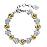 DESTINY November citrine Birthstone Bracelet With Swarovski Crystals
