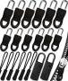 Zipper Pull Universal Zipper Pull Replacement Broken Replacement Zippers Pull 20 Pcs Black Zippers Pull Handle For Jackets Luggage Backpacks P