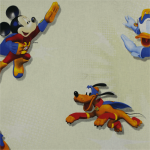 Super Hero Mickey & Donald Novelty Fabric Yellow 140CM