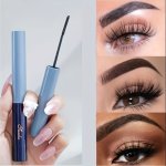 4D Silk Fiber Eyelash Mascara Waterproof Thick Lengthening Curling Long Mascara Contains Plant Squalane Formula