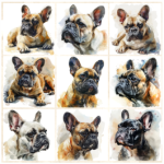 Tear Resistant Deco Print French Bulldog