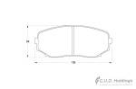 Stone Brake Pad Set Front SP87300