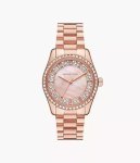 Lexington Three-hand Rose Gold-tone Stainless Steel Woman's Watch MK7444