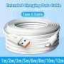 Extra Long USB Type C Fast Charging Cable For Samsung S23 Xiaomi 13 Huawei Redmi Oppo Phones Charger USB C Cord For Camera Print