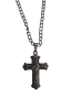 Stainless Steel Christian Cross Pendant Necklace With Ring