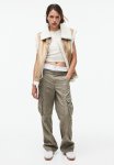 Canvas Cargo Trousers - Green
