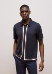Cotton Silk Graphic Knit Shirt