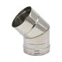 150MM Single Skin Flue Bend 45-DEGREE