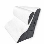 2-PIECE Curved Bed Wedge Pillow With Headrest For Back Support