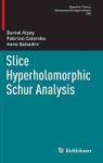 Slice Hyperholomorphic Schur Analysis 2017 Hardcover 1st Ed. 2017