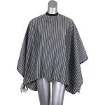 Kids Cape Grey & White Stripes Studs