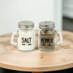 Mason Jar Salt & Pepper Shaker Set