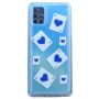 Blue Ace Of Hearts Card Print Phone Case For Samsung A51 - Transparent