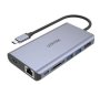 UNITEK Uhub S7+ 7-IN-1 Usb-c Ethernet Hub With Mst Dual Monitor- 100W Power And Card Reader D1056A