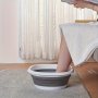 Collapsible Foot Soak Bath Basin - Large Portable Foldable Foot Spa Tub For Soothing Soak Sulfate-free Material Power-free Operation Battery-free Convenience