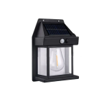 Solar-powered Warm LED Outdoor Wall Lamp