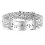Zanna Personalized Stainless Steel Bracelet Adjustable Ready In 3 Days