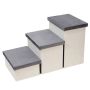 Foldable Pet Steps Stairs With 3 Storage Boxes Foldable