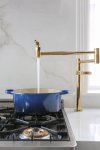 Gold Pot Filler Deck Mount With Lever