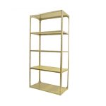 Bolted Shelving Steel Bay 5 Shelves Uni-angle Five Shelf Kit Painted 182.9 X 91.4 X 45.7 Cm