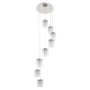 Pearl 8 Light 48W Chrome LED Chandelier