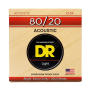Dr Strings Hi-beam 80/20 Acoustic 12-54 Light Guitar Strings