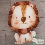 Shaped Pillow Lion Gone Wild